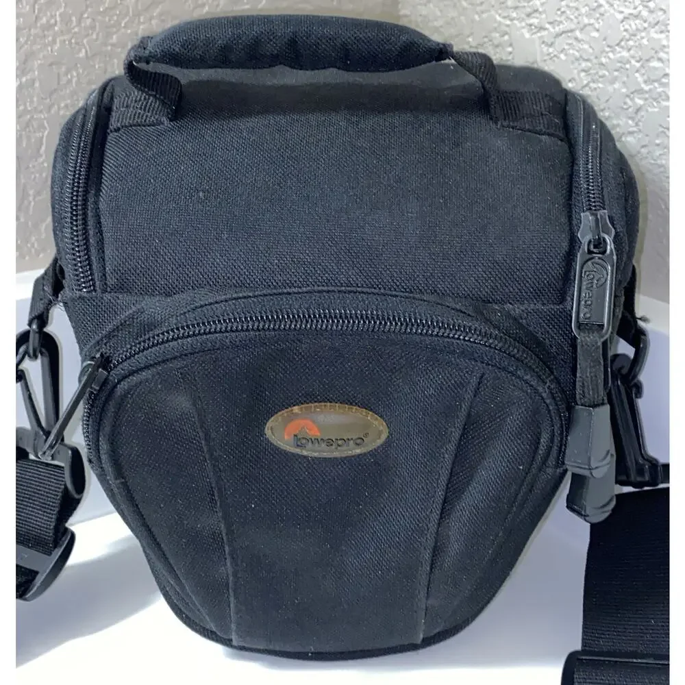 LOWEPRO TLZ MINI CAMERA CASE TOP LOADING BAG ZIPPERED POCKETS ADJUSTABLE STRAP
